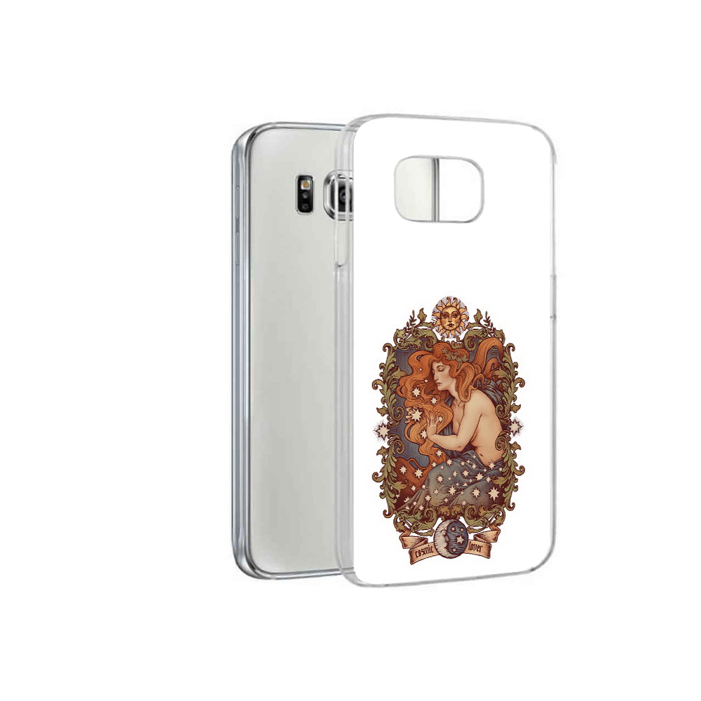 

Чехол MyPads Tocco для Samsung Galaxy S6 звездная девушка абстракция (PT12300.506.351), Прозрачный, Tocco