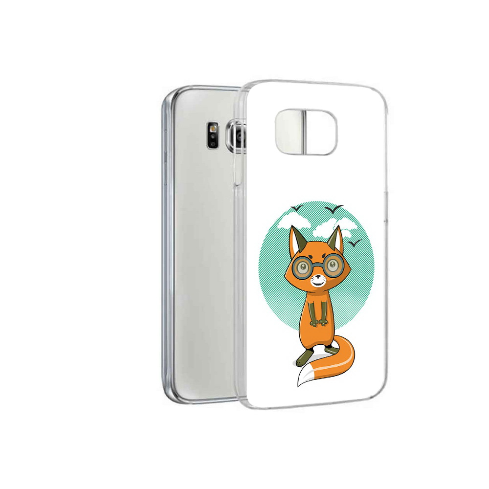 

Чехол MyPads Tocco для Samsung Galaxy S6 задумчивая лиса (PT12300.506.348), Прозрачный, Tocco