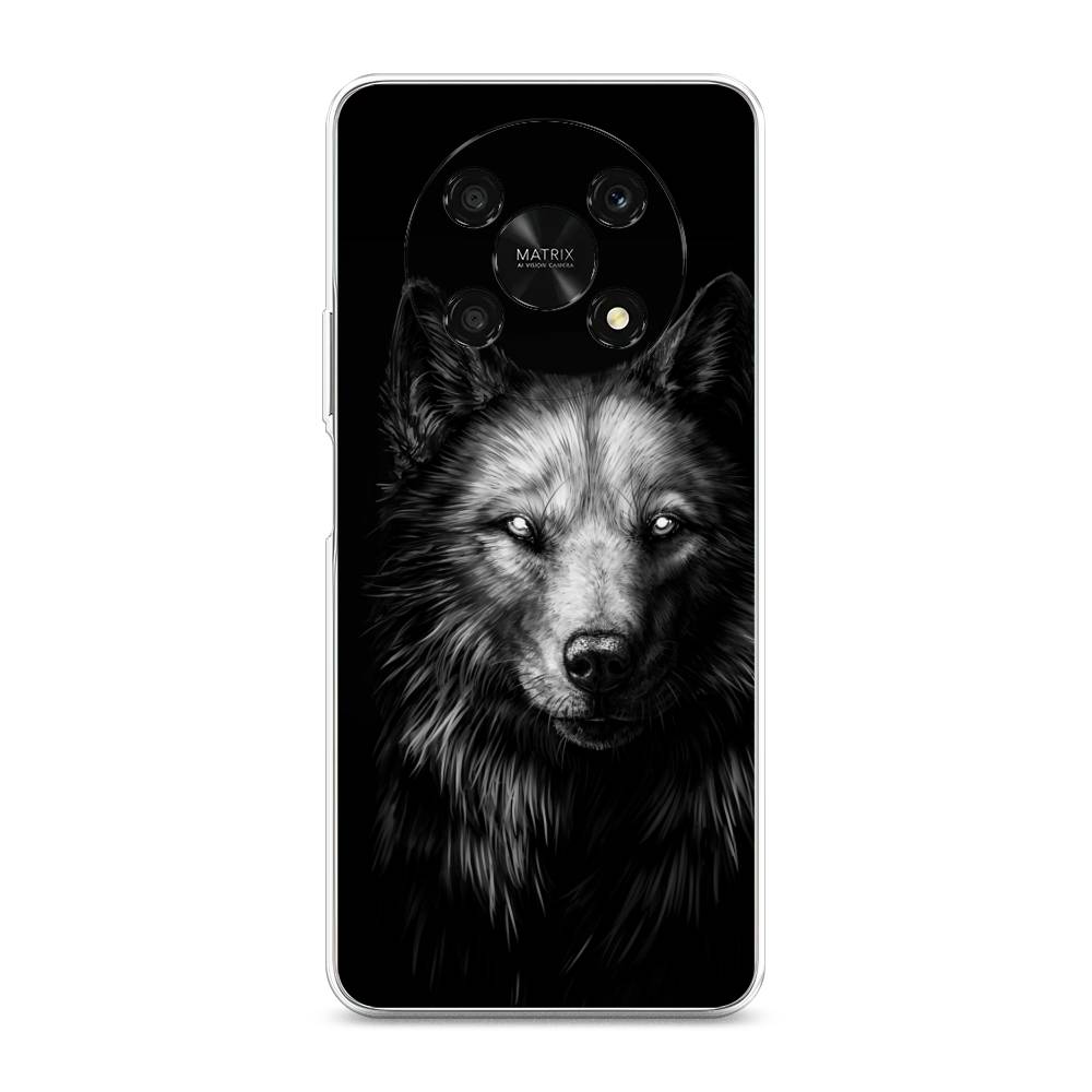 

Чехол Awog для Honor X9 5G "Волк черно белый", 6109750-1