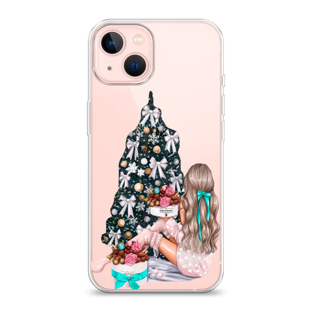 

Чехол для Apple iPhone 13 "New Year", Зеленый;бежевый;голубой, 14250-5
