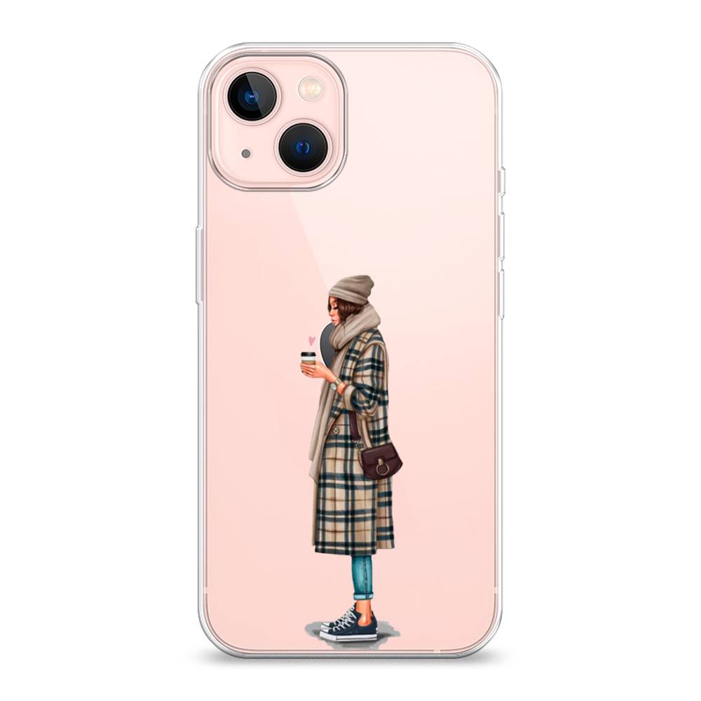 

Чехол для Apple iPhone 13 "Утренний кофе", Коричневый;бежевый, 14250-6