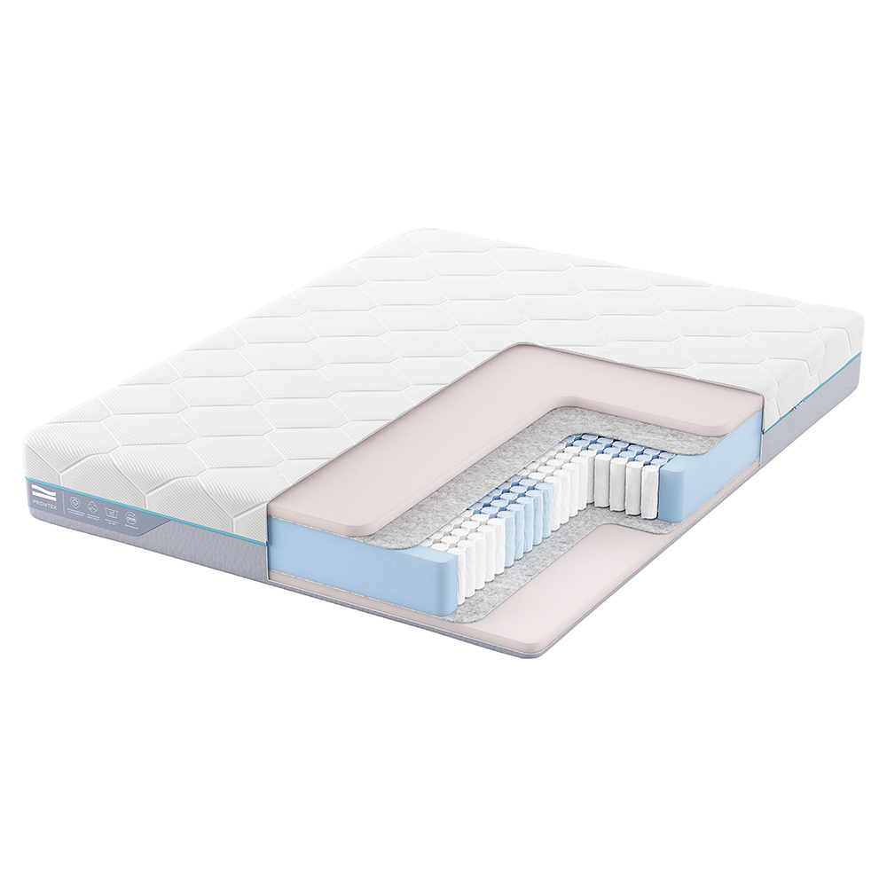 

Матрас анатомический Promtex Multipacket Latex Econom 80x200 независимые пружины, Белый, Latex Econom