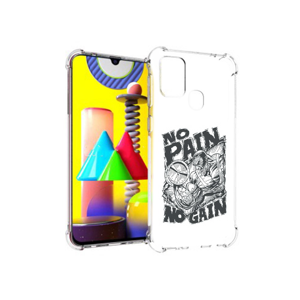 

Чехол MyPads Tocco для Samsung Galaxy M31 бодибилдинг тяжелая работа (PT147019.488.238), Прозрачный, Tocco