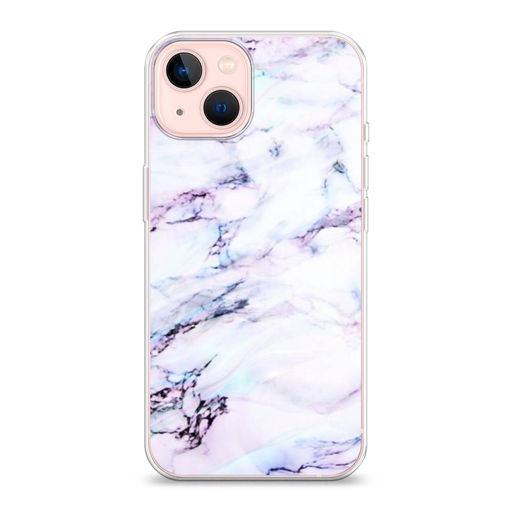 

Чехол на Apple iPhone 13 "Радужный мрамор", Серый;фиолетовый, 14250-3