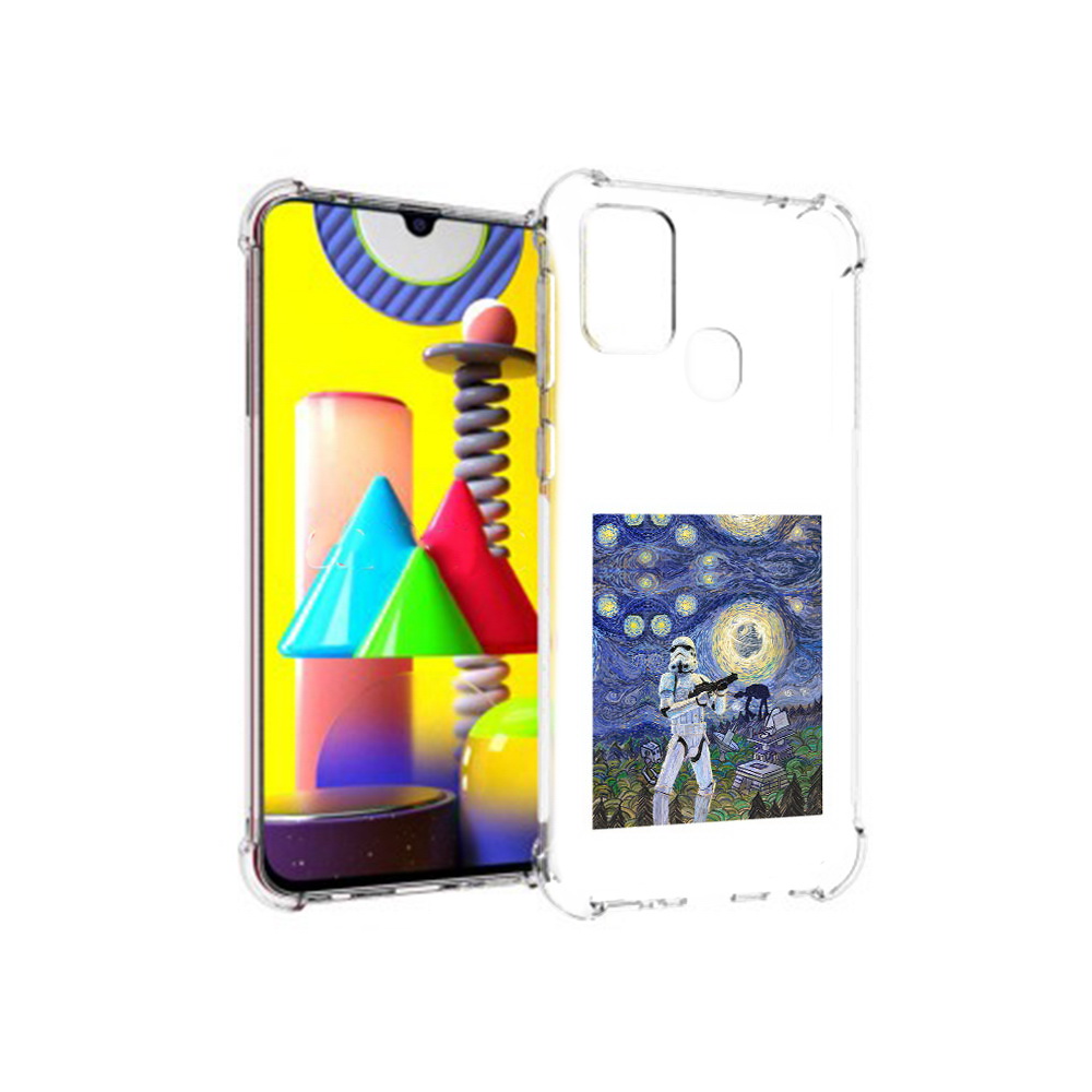 

Чехол MyPads Tocco для Samsung Galaxy M31 star wars звездная ночь (PT147019.488.23), Прозрачный, Tocco