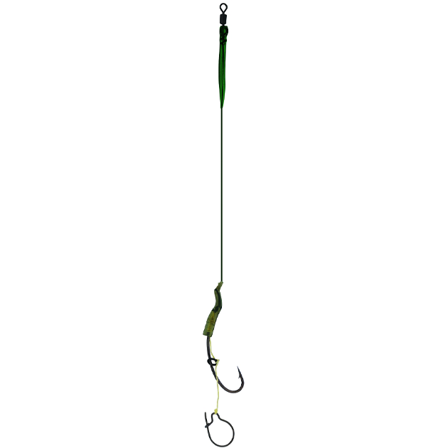 

AMC-P11-10 Крючок №10, поводок 15lbs, 20см., Черный;зеленый, Maggot Rig