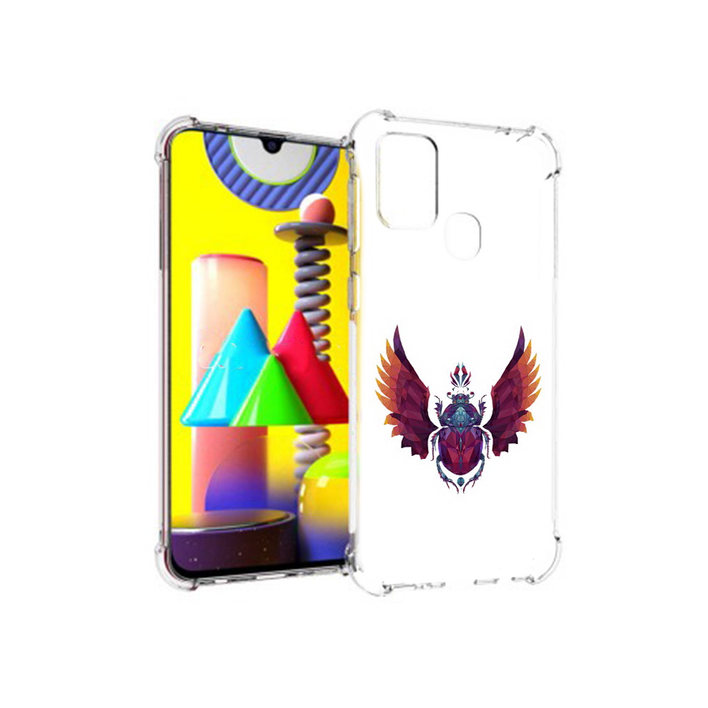 

Чехол MyPads Tocco для Samsung Galaxy M31 алмазный скоробей (PT147019.488.219), Прозрачный, Tocco