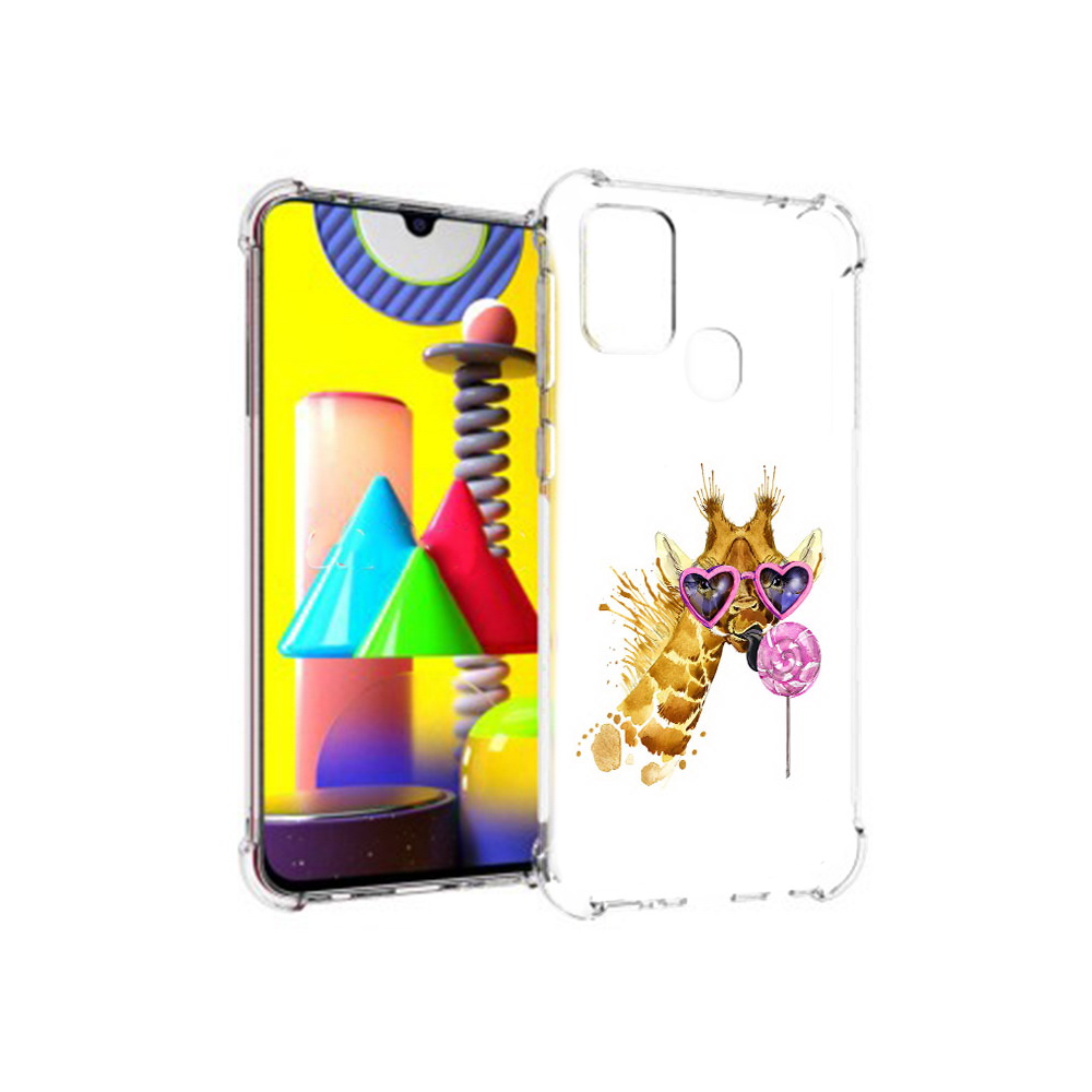 

Чехол MyPads Tocco для Samsung Galaxy M31 акварельный жираф (PT147019.488.217), Прозрачный, Tocco