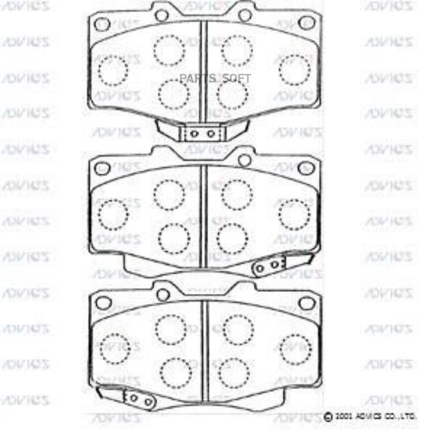 

Колодки Тормозные Перед Toyota Land Cruiser Pradosurf 96-02Fortunerhilux 04-