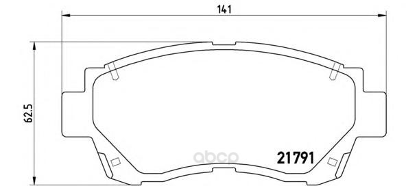 

Колодки дисковые п. Toyota Celica ST202/204 2.0 93-98 P83027 =GDB1142=224535