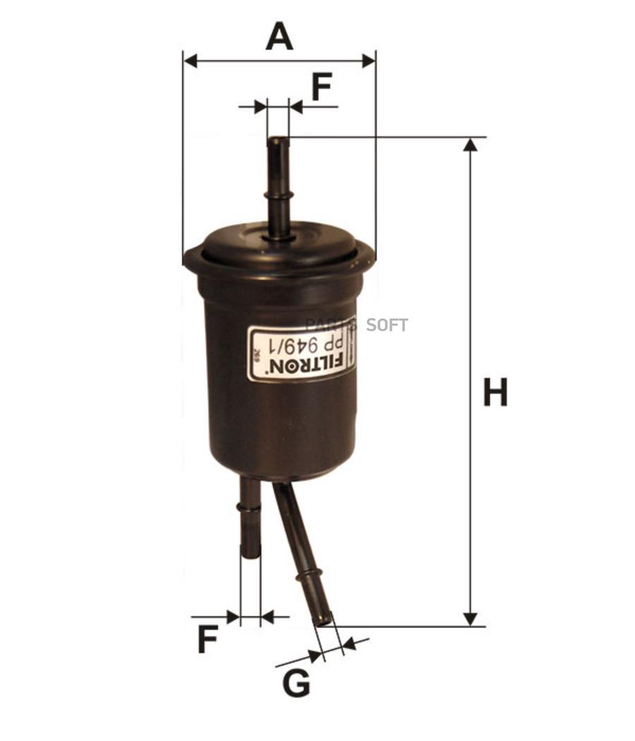 

Фильтр топливный Filtron PP9491