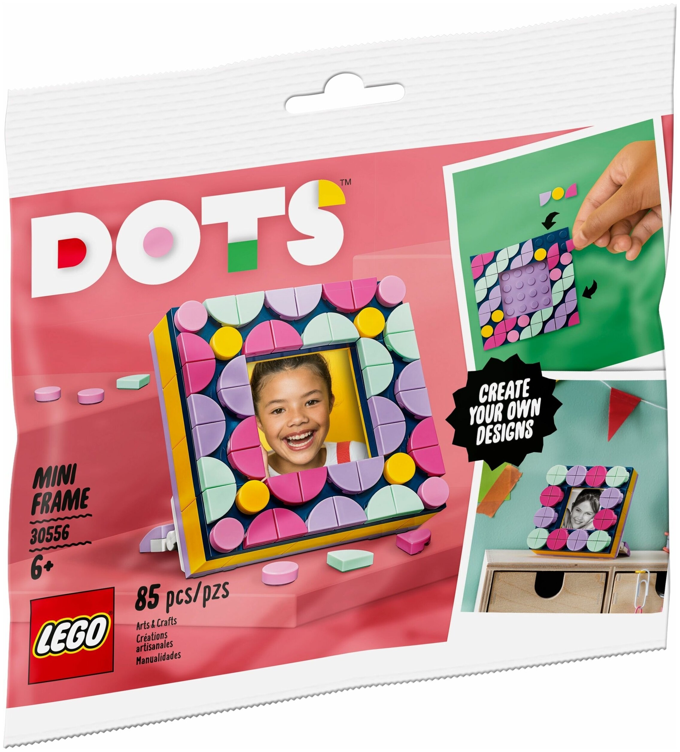 Конструктор LEGO DOTS 30556 Мини рамка, 85 деталей