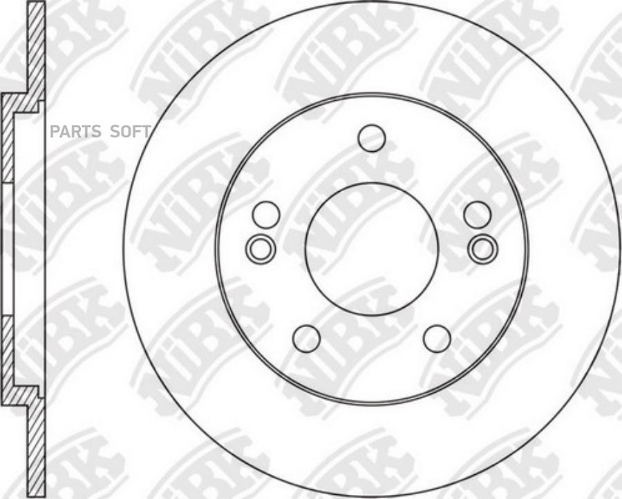 

Тормозной Диск Nibk Rn1556
