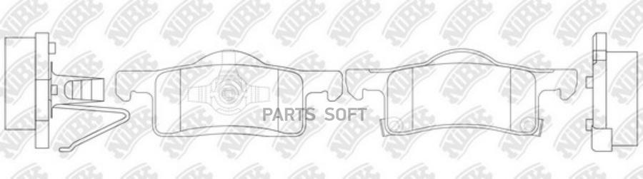 

Колодки Дисковые З. Ford Expedition Lincoln Navigator 03 Nibk Pn0620 NiBK арт. PN0620