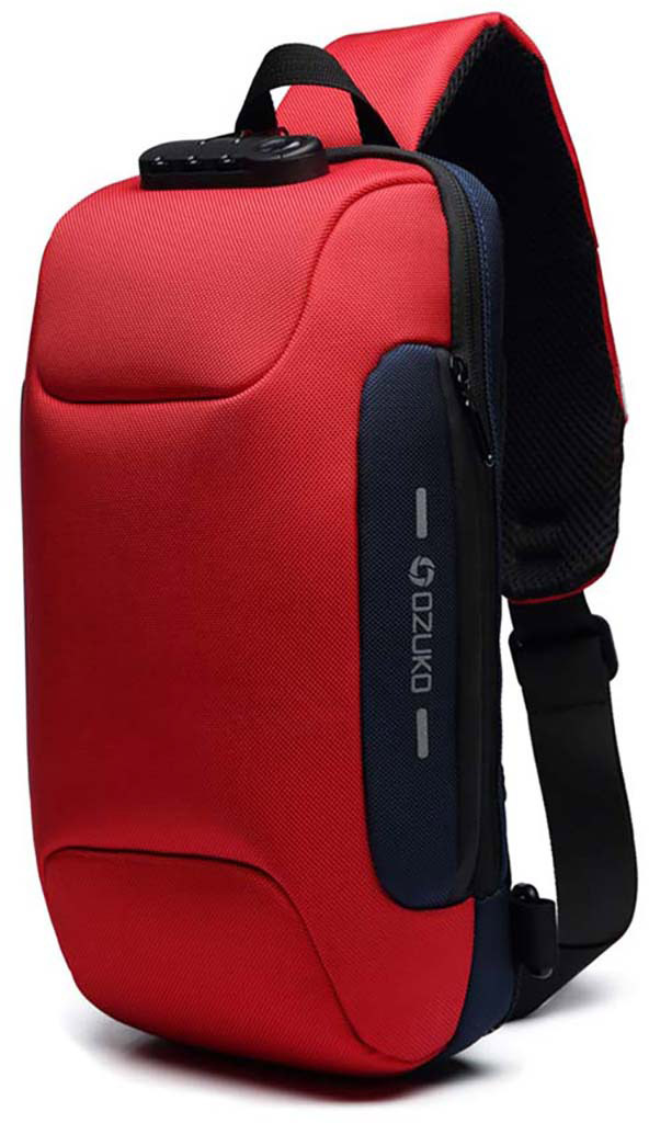 Рюкзак унисекс OZUKO 9223L red, 37х20х12 см