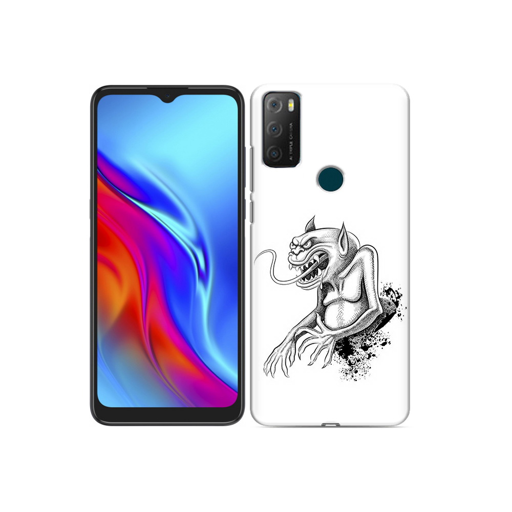 

Чехол MyPads Tocco для TCL 20e чорт, Прозрачный, Tocco