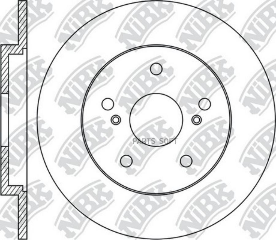 Rn1949-nibk_диск тормозной задний toyota rav4 2.0/2.2d 06>