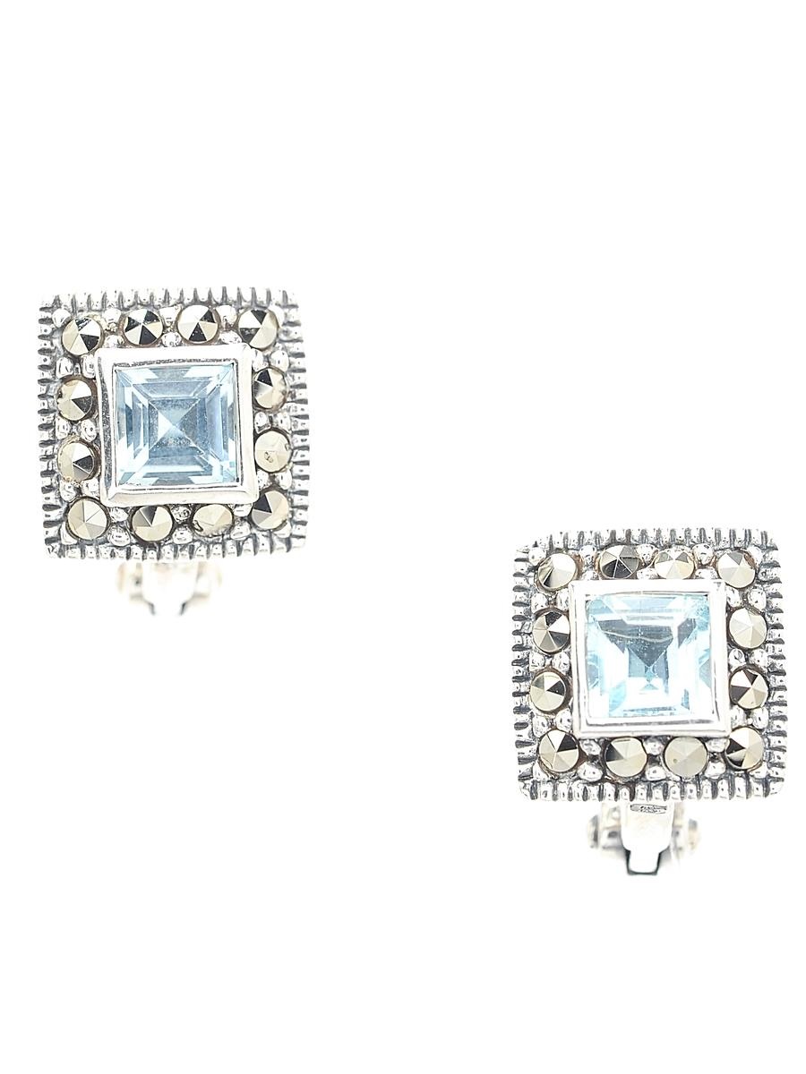 

Серьги из серебра с марказитом/топазом Марказит HE393-9008, HE393-9008