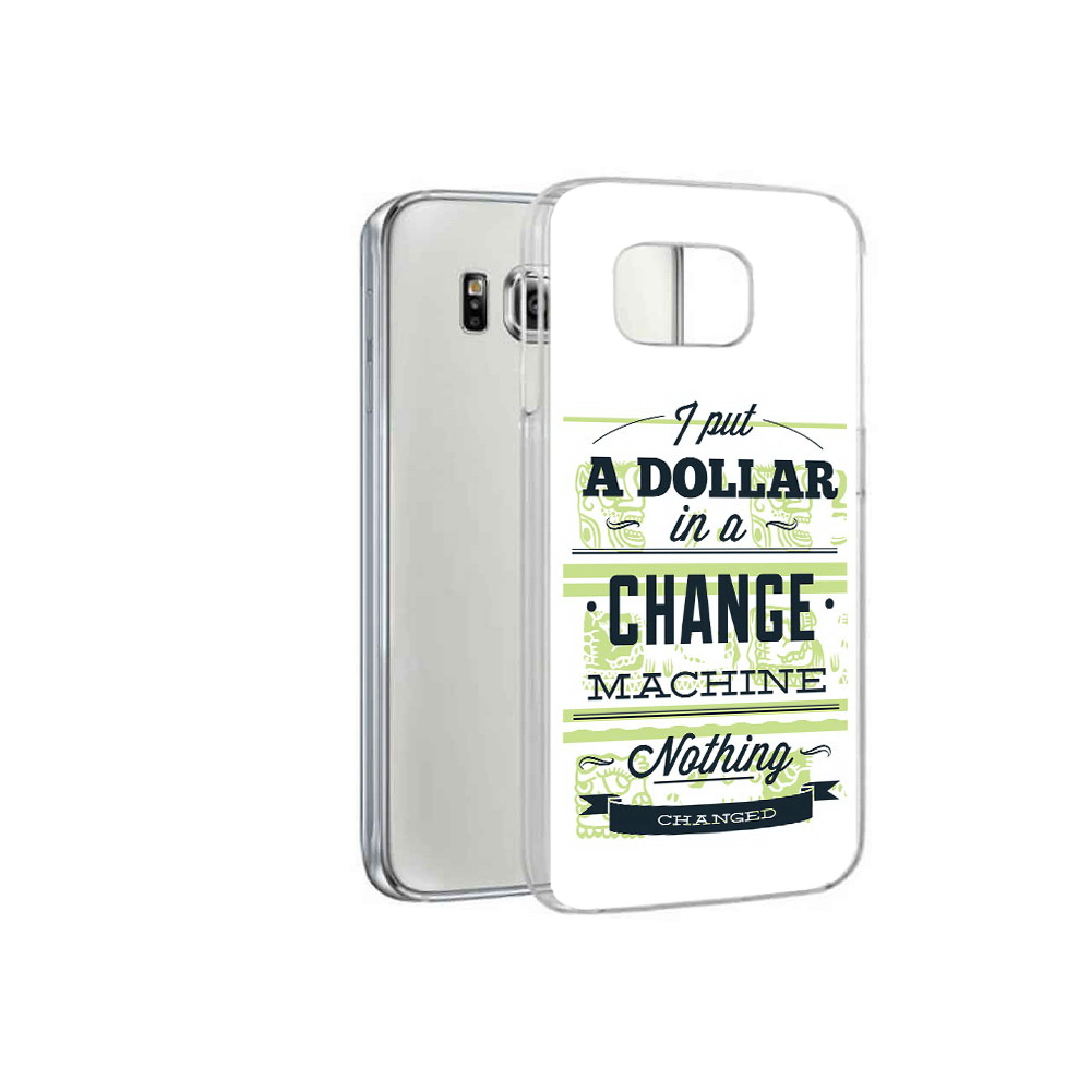 

Чехол MyPads Tocco для Samsung Galaxy S6 доллар надпись (PT12300.506.336), Прозрачный, Tocco