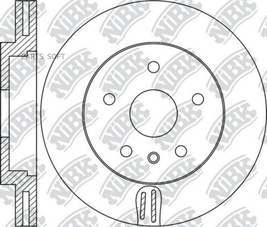 

NIBK RN1686 Диск торм. пер. вент. 1шт