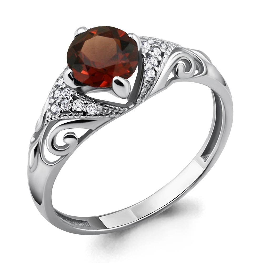 

Кольцо из серебра с гранатом Aquamarine Aquamarine 6399303А_925_р р, 6399303А_925_р