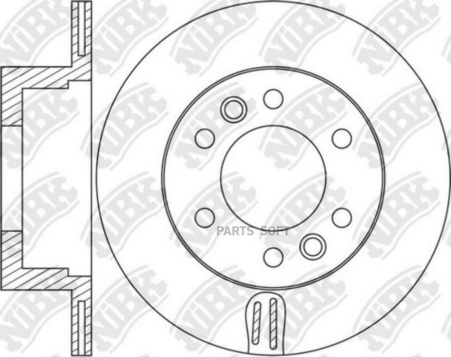

NIBK Диск тормозной NIBK RN1656 комплект 1 шт