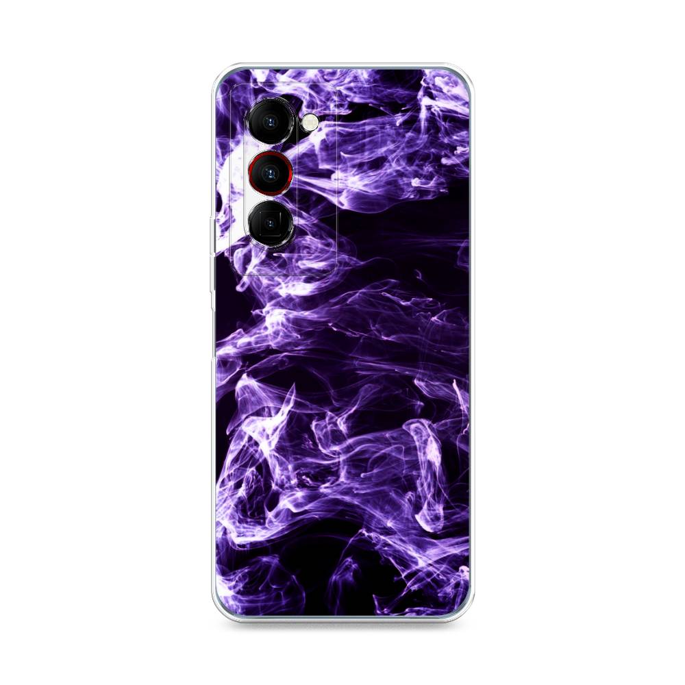

Чехол на Tecno Camon 18 Premier "Фиолетовый дым", Фиолетовый;белый;черный, 300850-3