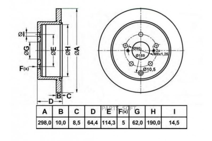 

Тормозной Диск Nibk Rn1616