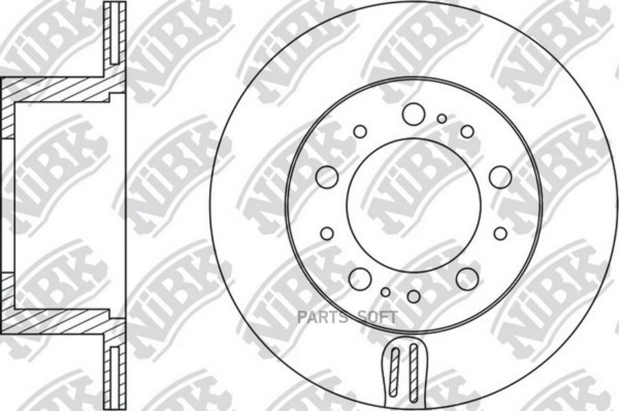 

Тормозной Диск Nibk Rn1607