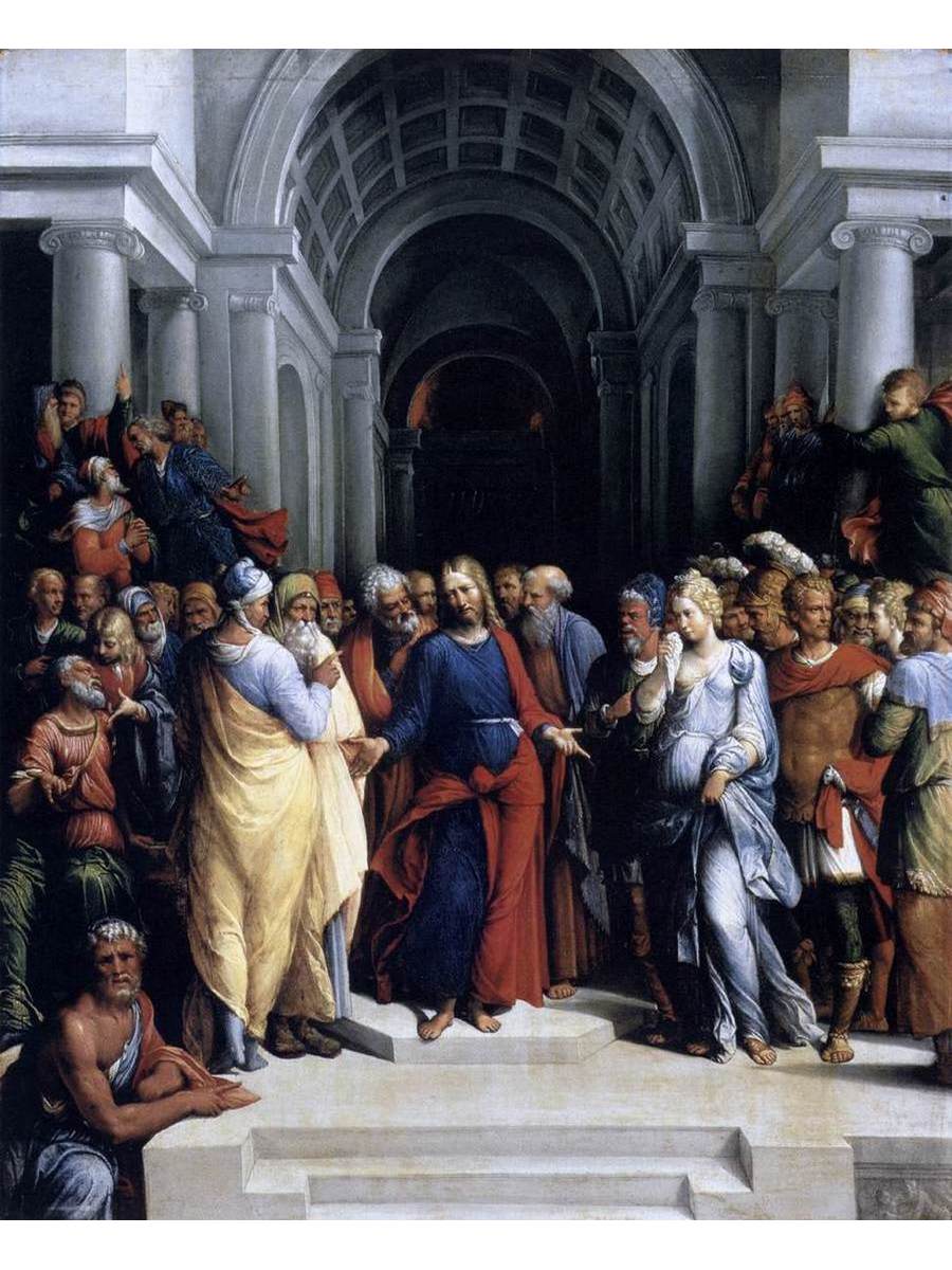 

Постер DRABS A2 Бенвенуто Тизи Christ and the Adulteress