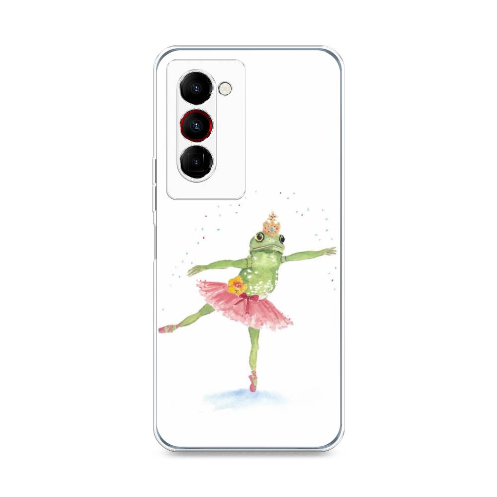 

Чехол на Tecno Camon 18 Premier "Лягушка-балерина", Зеленый, 300850-4