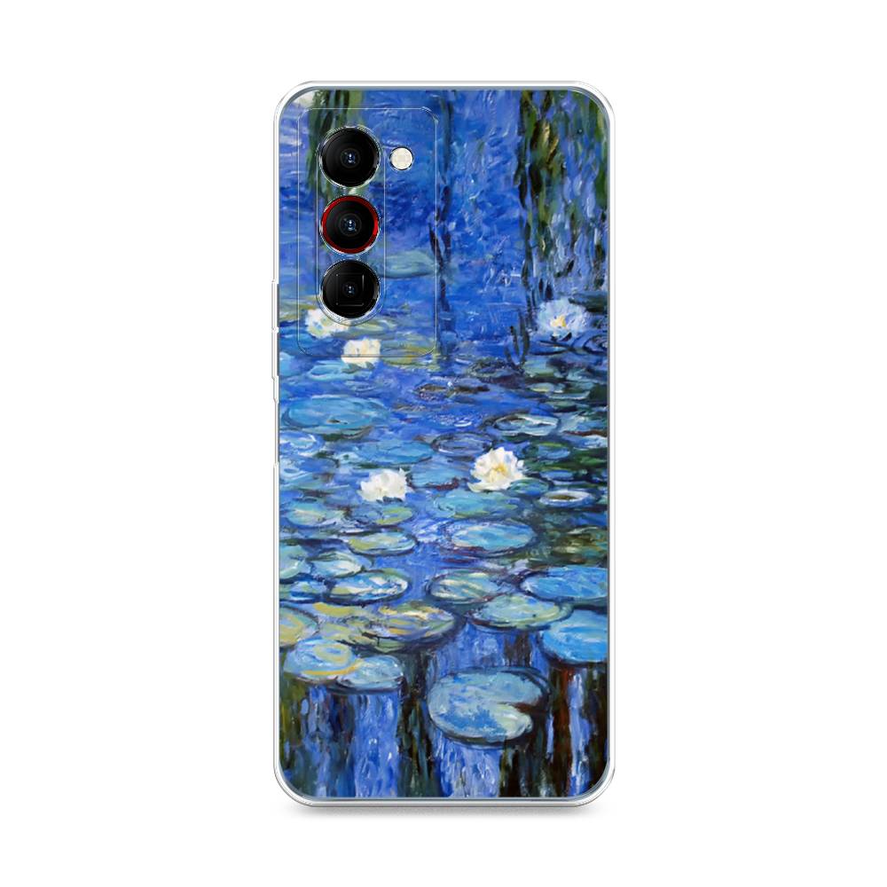

Чехол на Tecno Camon 18 Premier "Нарисованный пруд", Синий;зеленый, 300850-4