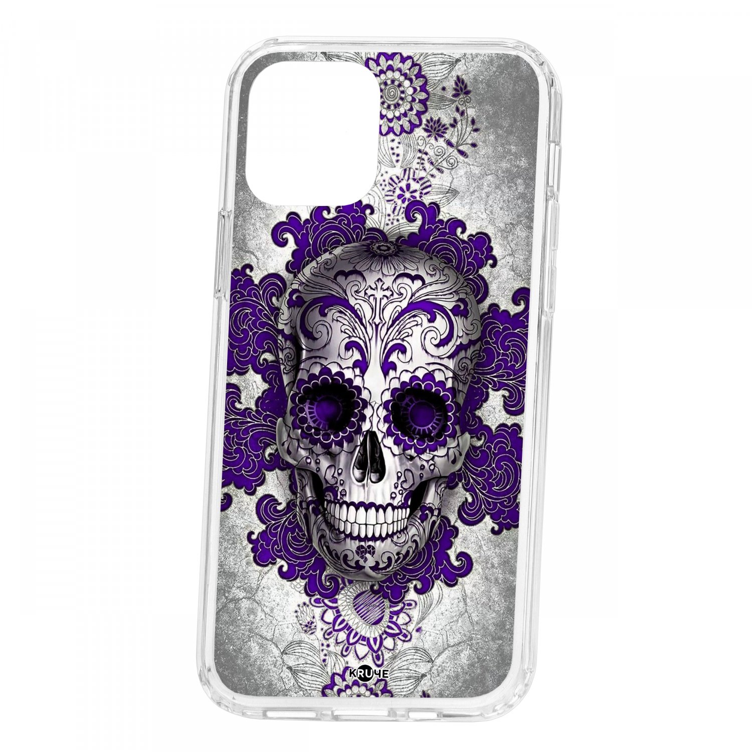 фото Чехол накладка для телефона ip 12 kruche print sugar skull кruче