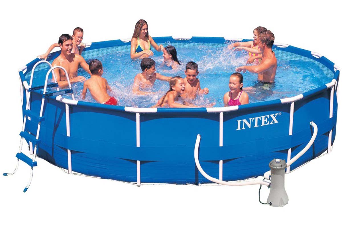 фото Каркасный бассейн intex metal frame pool 28232 457x457x91 см