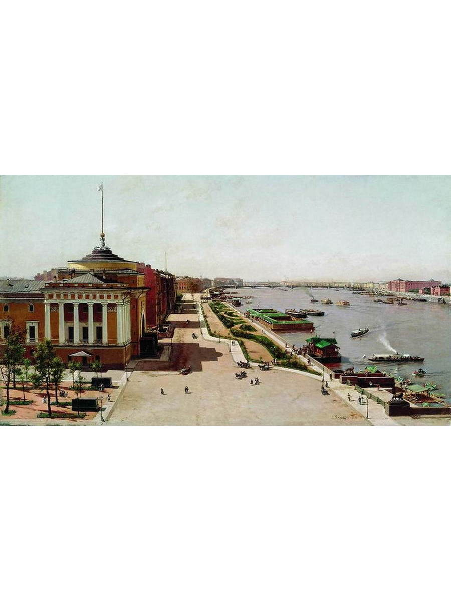 

Постер DRABS A2 Беггров Александр Карлович Вид на Неву от Зимнего дворца