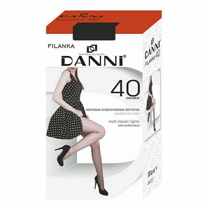 Колготки женские DANNI черные 2