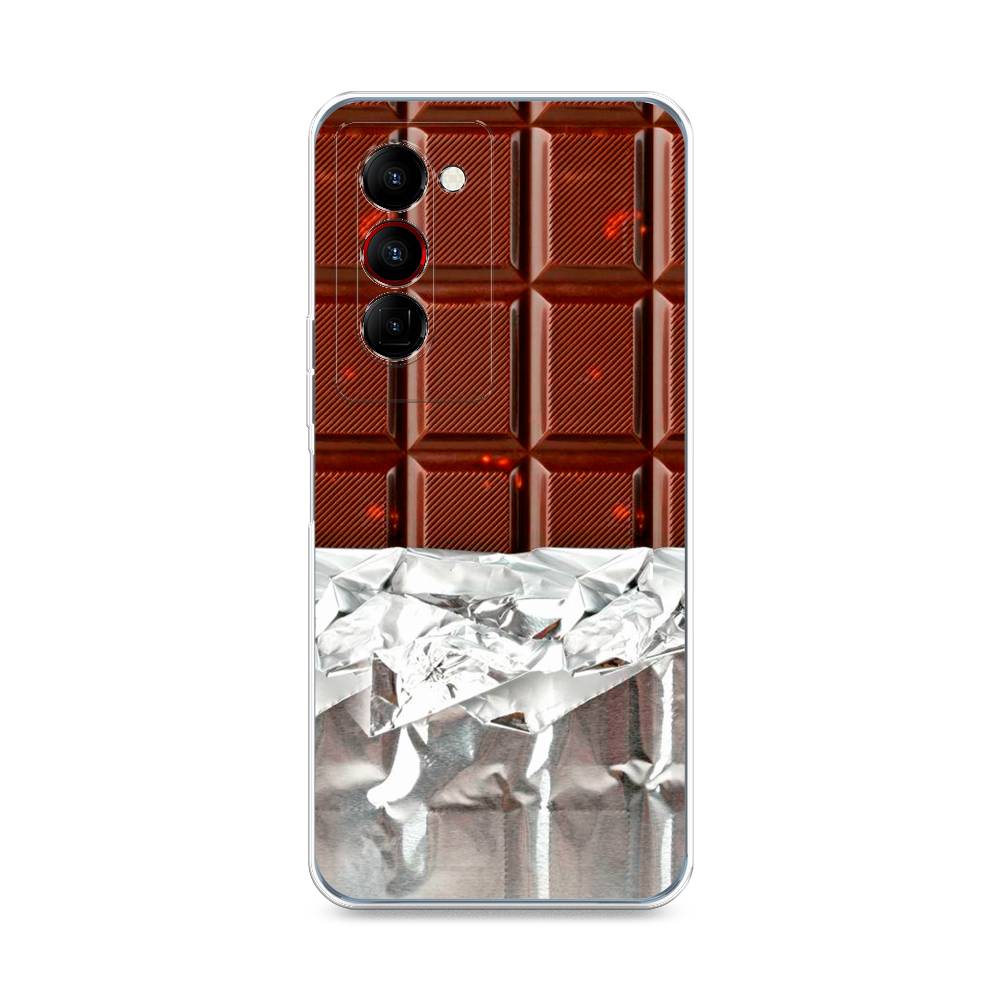 

Чехол на Tecno Camon 18 Premier "Шоколад в обертке", Коричневый, 300850-6