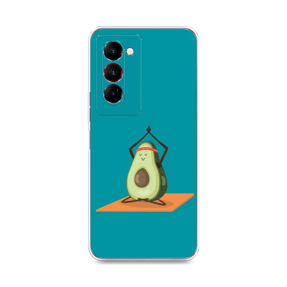 

Чехол на Tecno Camon 18 Premier "Расслабься с авокадо", Голубой, 300850-6