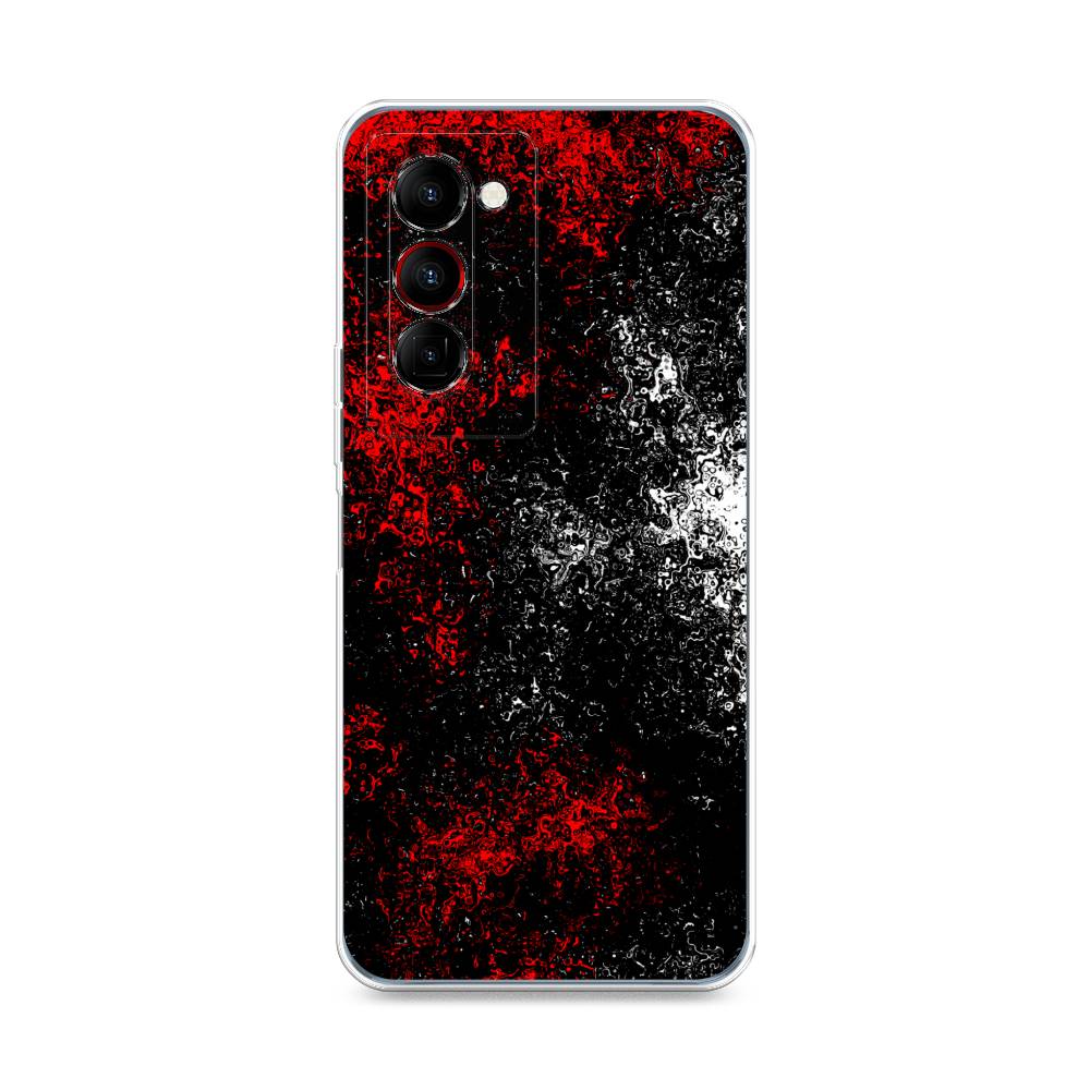 

Чехол на Tecno Camon 18 Premier "Монотипия", Красный;черный;белый, 300850-3