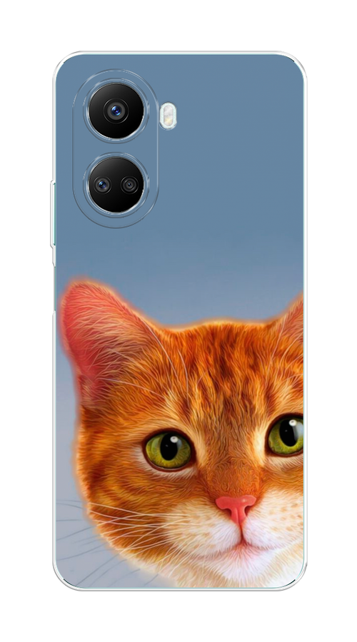 

Чехол на Huawei nova 10 SE "Любопытный котик", Коричневый, 6109650-1