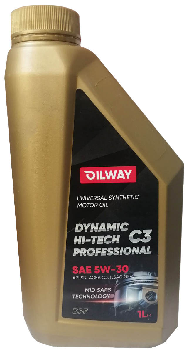 

Моторное масло OilWay Dynamic Premium SAE 5W-30 API CI-4/SL Full synthetic (1л)