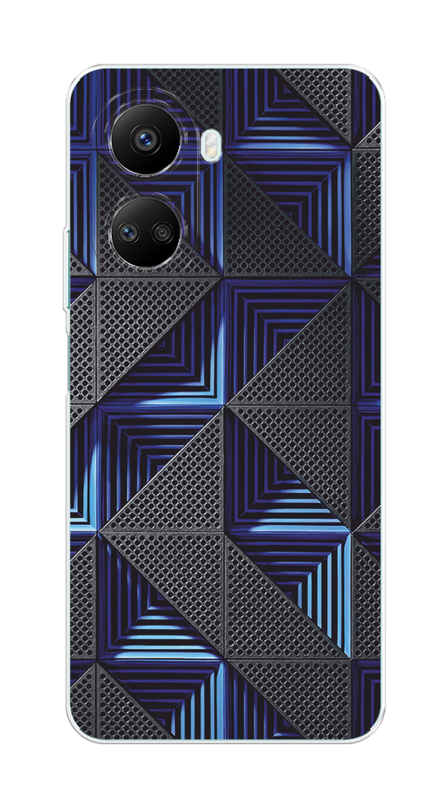 

Чехол на Huawei nova 10 SE "IBM", Серый;синий, 6109650-3