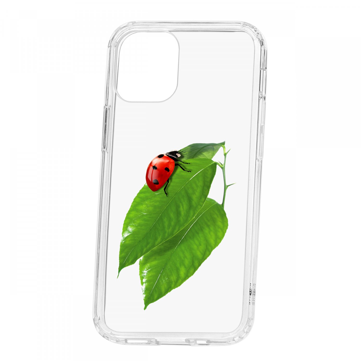 фото Чехол накладка для телефона ip 12 mini kruche print ladybug кruче