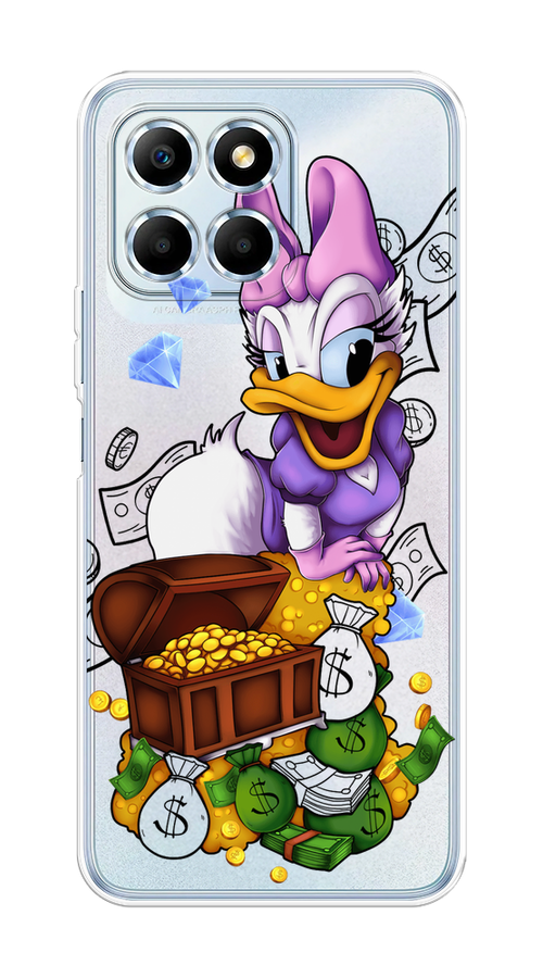 

Чехол на Honor X6 "Rich Daisy Duck", Коричневый;белый;фиолетовый, 6109550-6