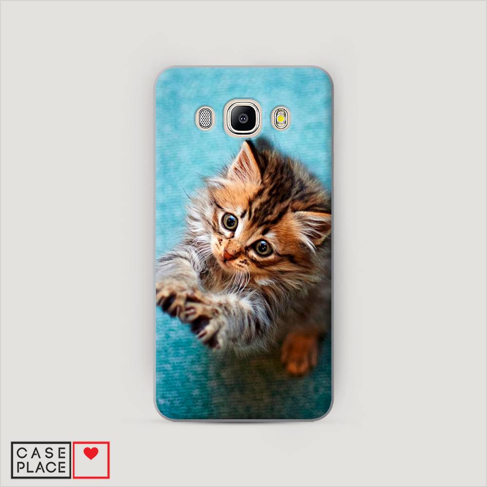 

Чехол Awog "Котенок просит есть" для Samsung Galaxy J7 2016, 23040-1