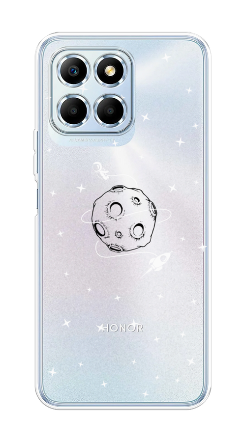

Чехол на Honor X6 "Полет вокруг луны", Белый;серый;черный, 6109550-2