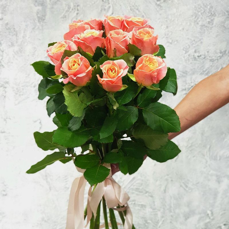 

Букет живых цветов, Талисман Флора, B0517, 55см