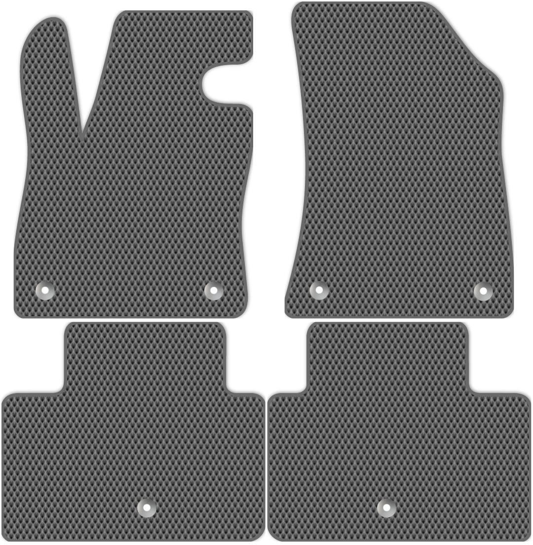 

Коврики ЭВА в салон для Infiniti QX50 2 (P71A) 2020 - Н.В., 4 шт. серый, темно-серый кант, 2504-S4YL-H