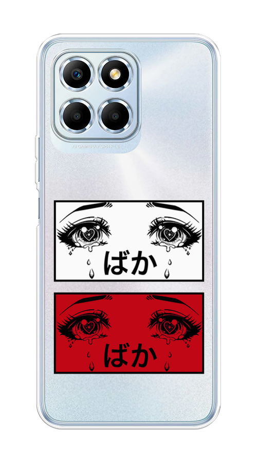 

Чехол на Honor X6 "Красные глаза манга", Красный;белый;черный, 6109550-4