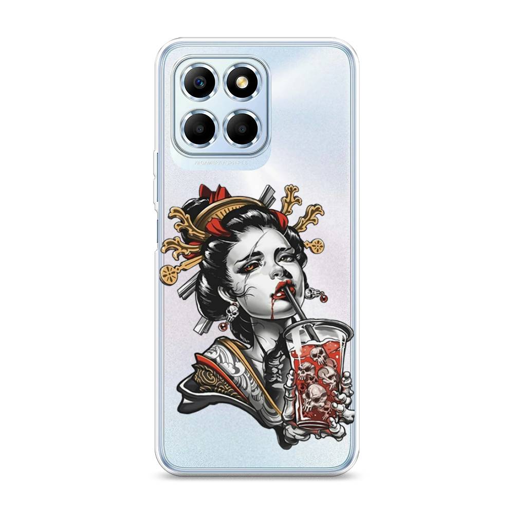 

Чехол для Honor X6 "Опасная гейша", Красный;черный;серый, 6109550-4